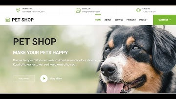 E-Commerce PET SHOP EP.1 LANDING PAGE (HTML+BOOTSTRAP+CSS)