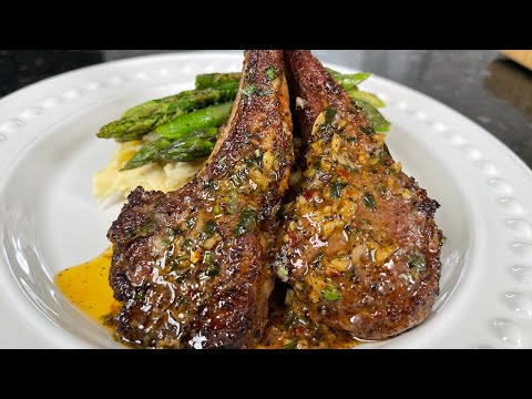 Lemon Garlic Butter Lamb Chops | Juicy u0026 Delicious Lamb Chops Recipe