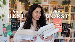 the best and worst books i&#39;ve read so far this year 📖✨