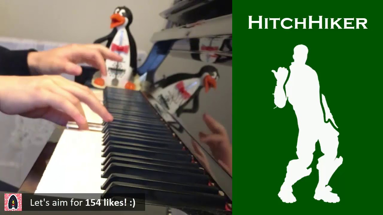 FORTNITE DANCE HitchHiker (Piano Cover) YouTube