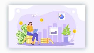 Money Investment Cartoon 2D Character Design Animation Scene - Elements | After Effect Template