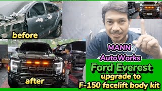 MANN AutoWorks. Ford Everest upgrade to F-150 facelift body kit.