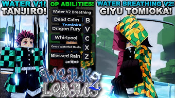 Becoming Hashira Giyu Tomioka With Water Breathing V2 In Roblox Weak Legacy 2.. Heres What Happened!