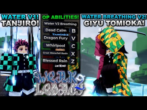 Becoming Hashira Giyu Tomioka With Water Breathing V2 In Roblox Weak Legacy 2 Heres What Happened