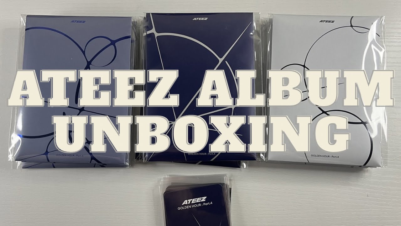 ATEEZ - Golden Hour pt. 4 Распаковка альбома POCA с Makestar POBs