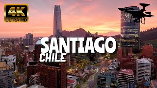 Santiago, Chile In 4K By Drone - Amazing View Of Santiago, Chile