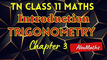 TN 11th Maths Trigonometry Introduction | Chapter 3 |   All Exercise | Trigonometry Formulas