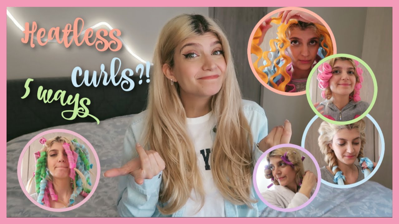 Δοκιμάζω μπούκλες χωρίς θερμότητα με 5 διαφορετικούς τρόπους | katerinaop22