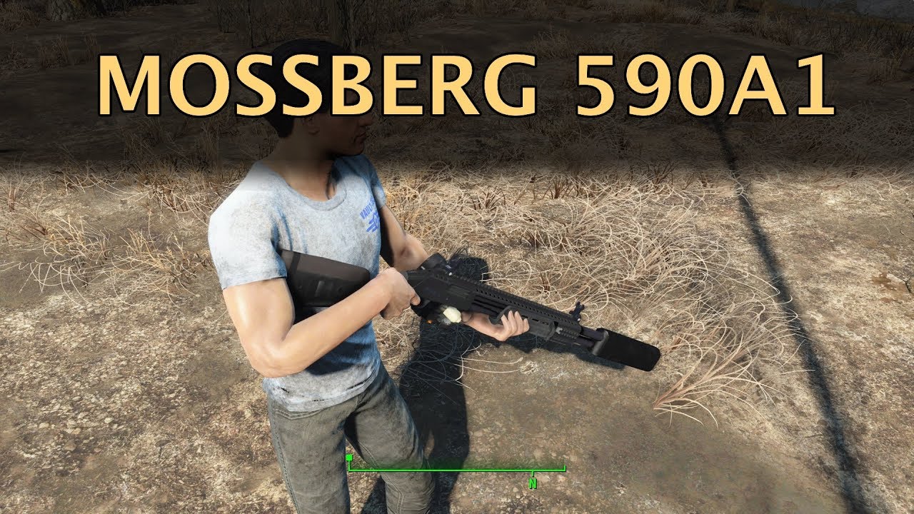 Xbox One Fallout 4 Mod Mossberg 590a1 試し撃ち Youtube
