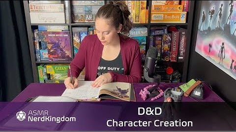 ASMR D&D Let’s Create a Character! [Doric - D&D Movie] (Soft Spoken, Writing, Dice rolling)