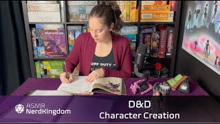 ASMR D&D Let’s Create a Character! [Doric  D&D Movie] (Soft Spoken, Writing, Dice rolling)