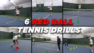 6 Red Ball Tennis Drills screenshot 4