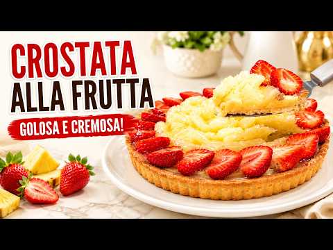 SUPER CRUNCHY Tart with Strawberries, Pineapple, and Pastry Cream