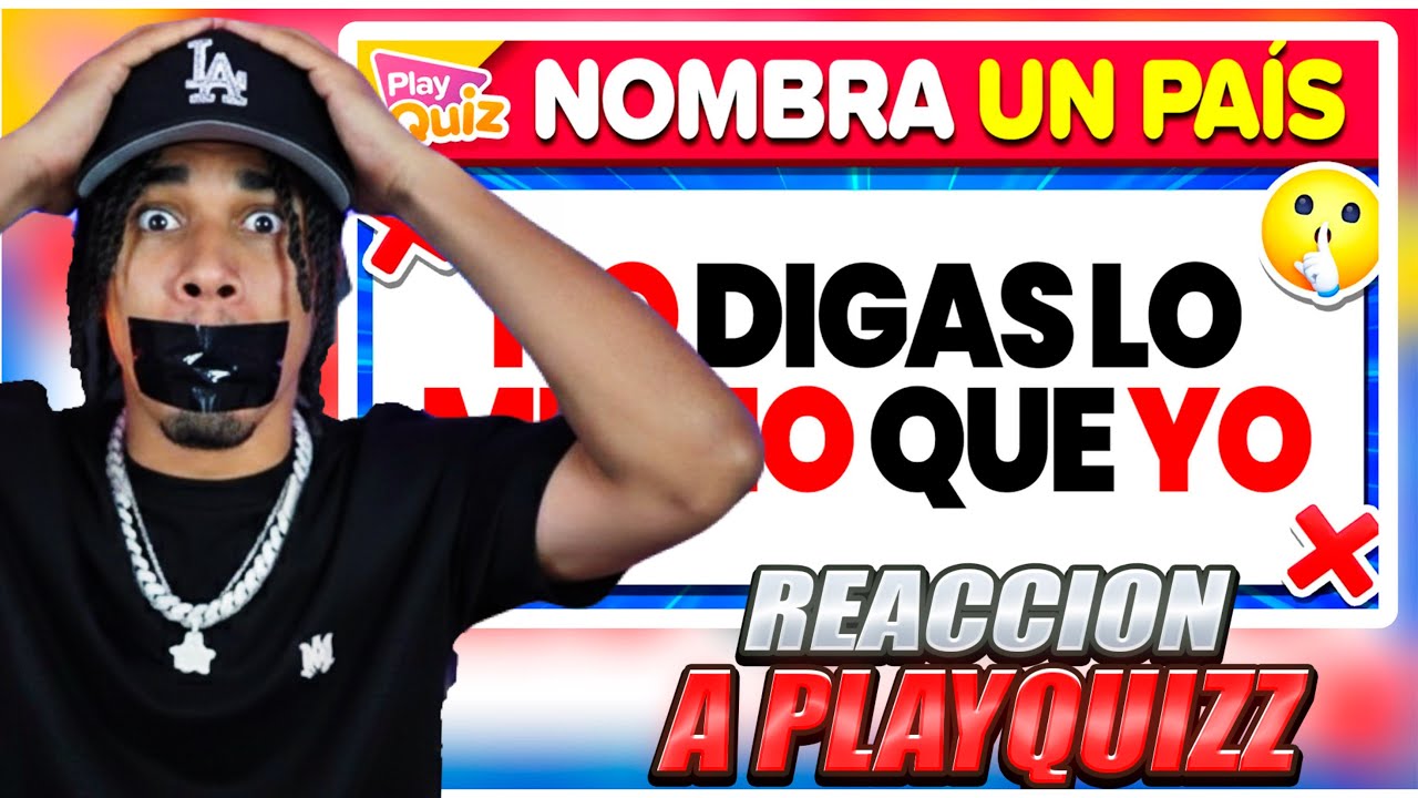 RDjavi Reacciona a NO DIGAS LO MISMO QUE YO 🤐 MEGA RETO DIFÍCIL ❌ | Play Quiz Trivia