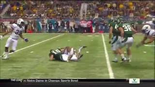 Trahan stops Callier kickoff return, Baylor v Washington, 2011 Alamo Bowl