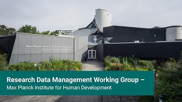 Research Data Management Working Group at the Max Planck Institute for Human Development