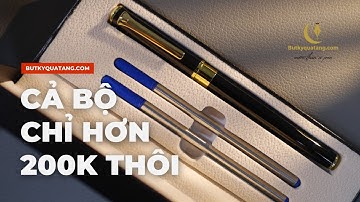 Bút Kim Loại Giá Rẻ Khắc Tên || Set Bút S4807 Chỉ Hơn 200k Mà Có Cả Bộ, Quá Ngon - Bút Ký Quà Tặng