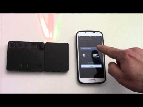 Celluon PicoPro Wireless Screencasting with An  Android Device