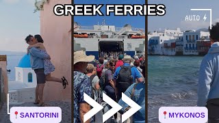 Greece Travel Vlog: From Santorini to Mykonos on Greek Ferry Seajets