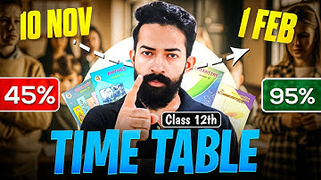 Best Time Table for Class 12 HSC Board 2026 Students 📚 | Score 90+ with Smart Study Plan By Ajju Sir