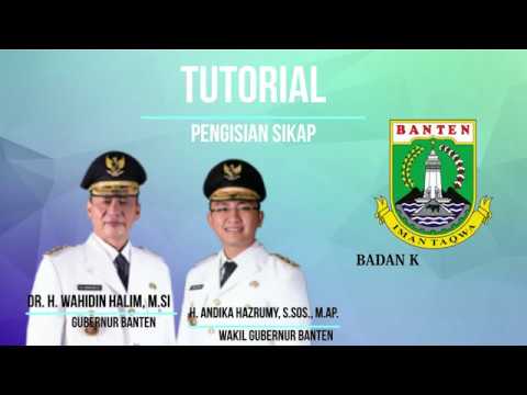 Tutorial Pengisian SIKAP Provinsi Banten