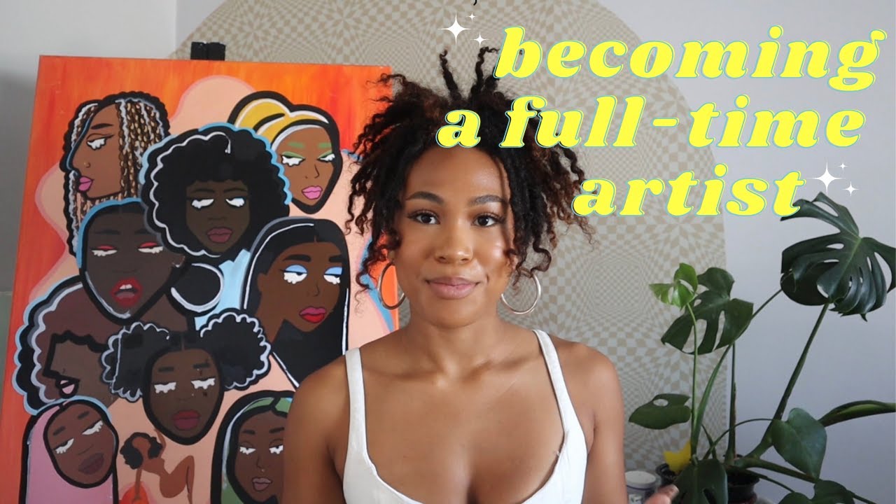 My journey to becoming a full time artist // my first artist vlog ...