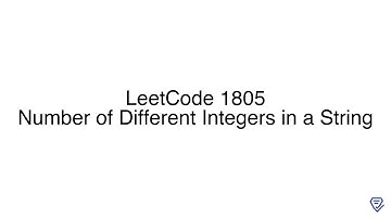 LeetCode 1805: Number of Different Integers in a String