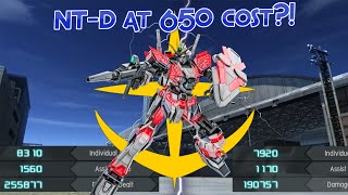 GBO2 Narrative Gundam C-Packs: NT-D at 650 cost?!