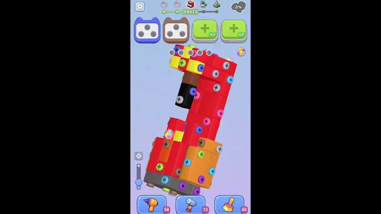 3D Bolt Master: Level 613