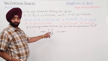 Free Topic l CBSE CLASS 12 | MATHS | STRAIGHT LINES IN SPACE | Important Question l L19