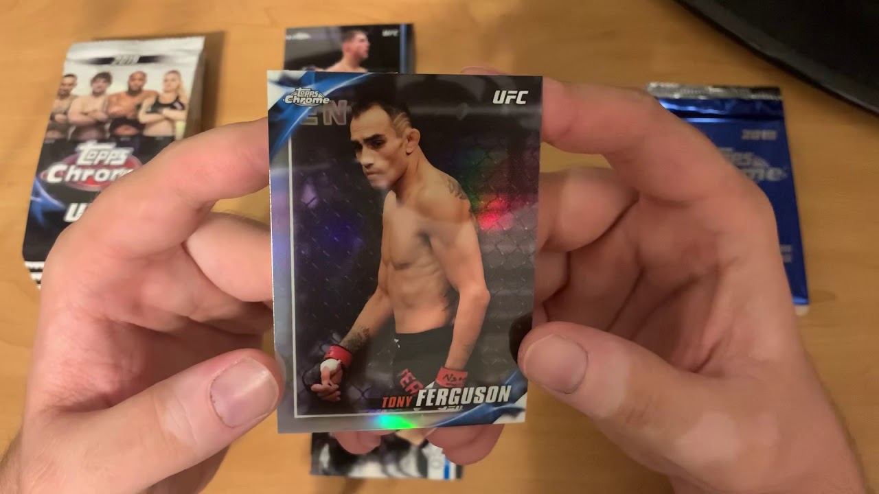 ASMR: 2019 Topps Chrome UFC Blaster Box - Whisper - Candy - Eating Sounds - Relaxing