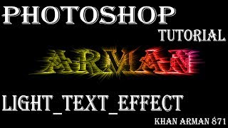 How to Realistic Light Text Effect in Colorful Light |Photoshop Tutorials Light Painting Text Effect screenshot 5