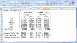 PT L17 Incorporating Portfolio Contraints with Excel Solver