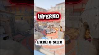 4 Nades That Make B Site Free (Inferno B Execute) | CS2 #cs2 #inferno #раскидка #cs2smokes