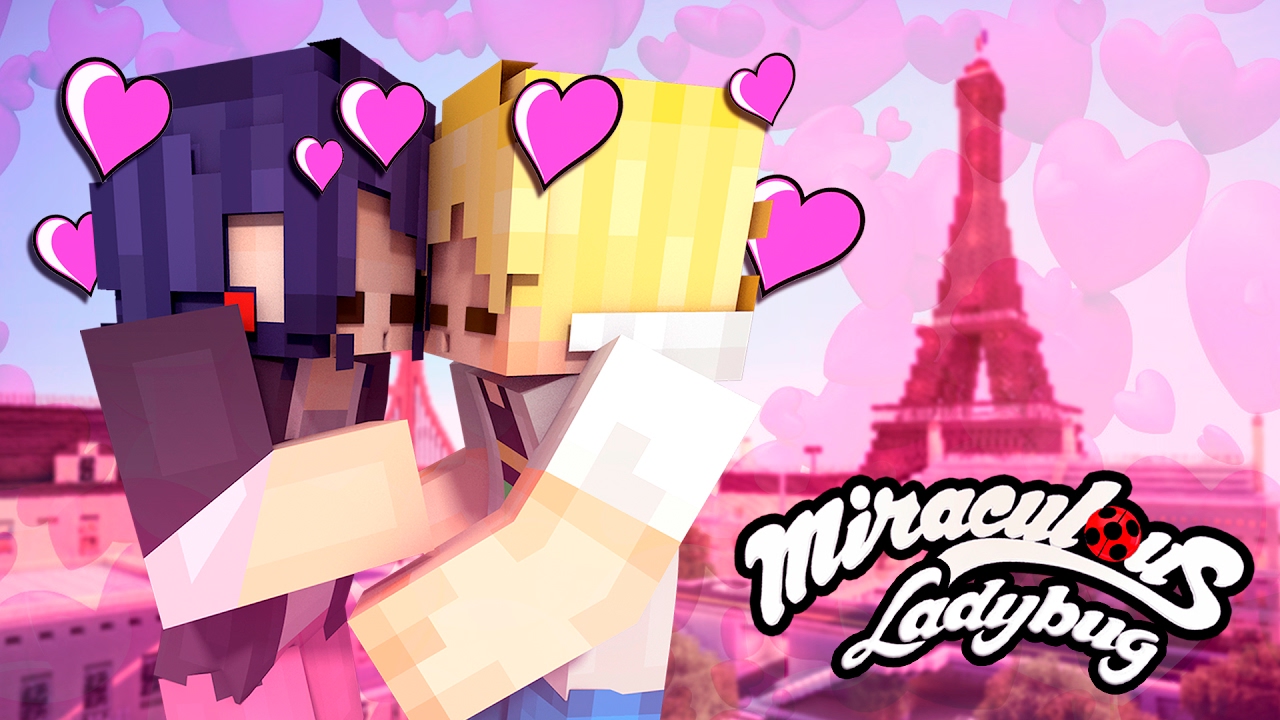 Minecraft MIRACULOUS 🐞 MY VALENTINE 🐞  Ladybug and Cat Noir in Minecraft / Animation