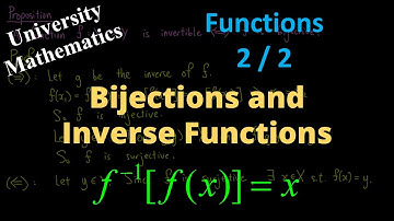 Injective Functions, Surjective Functions, Bijective Functions and Inverse Functions