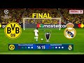 Borussia dortmund vs real madrid  penalty shootout  champions league 2024 final  pes gameplay pc