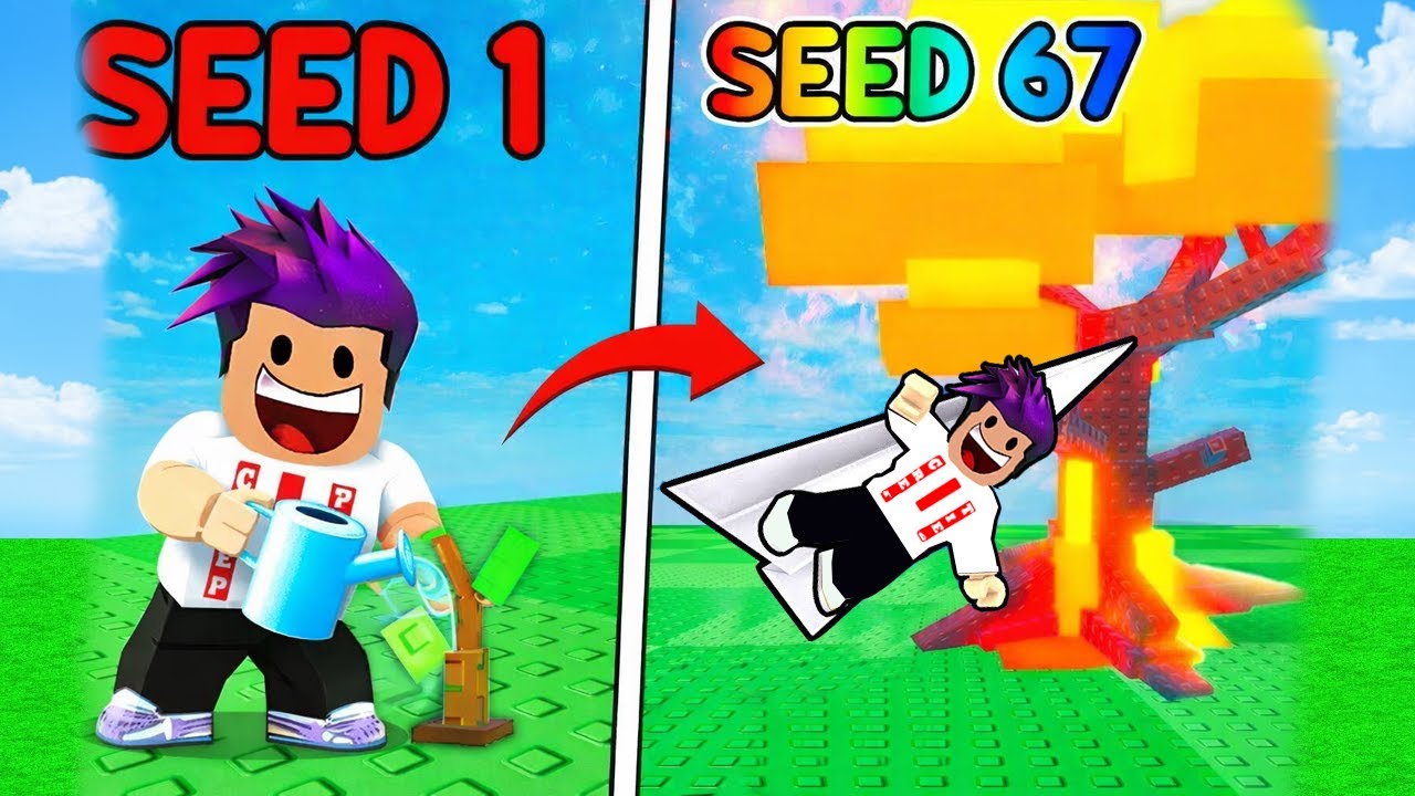 تحدي زرع اكبر شجرة بحجم 9999 في العالم لعبة roblox !! 🌳