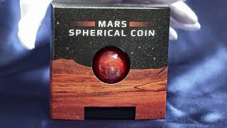 2021火星立體球型銀幣