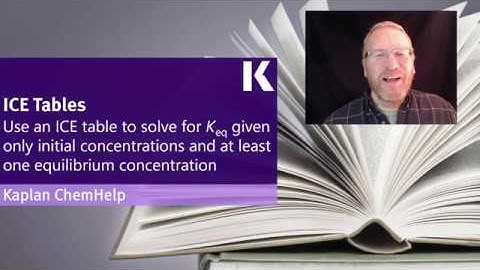Chemistry Review: Using an ICE Table to Solve for Keq | Kaplan MCAT Prep