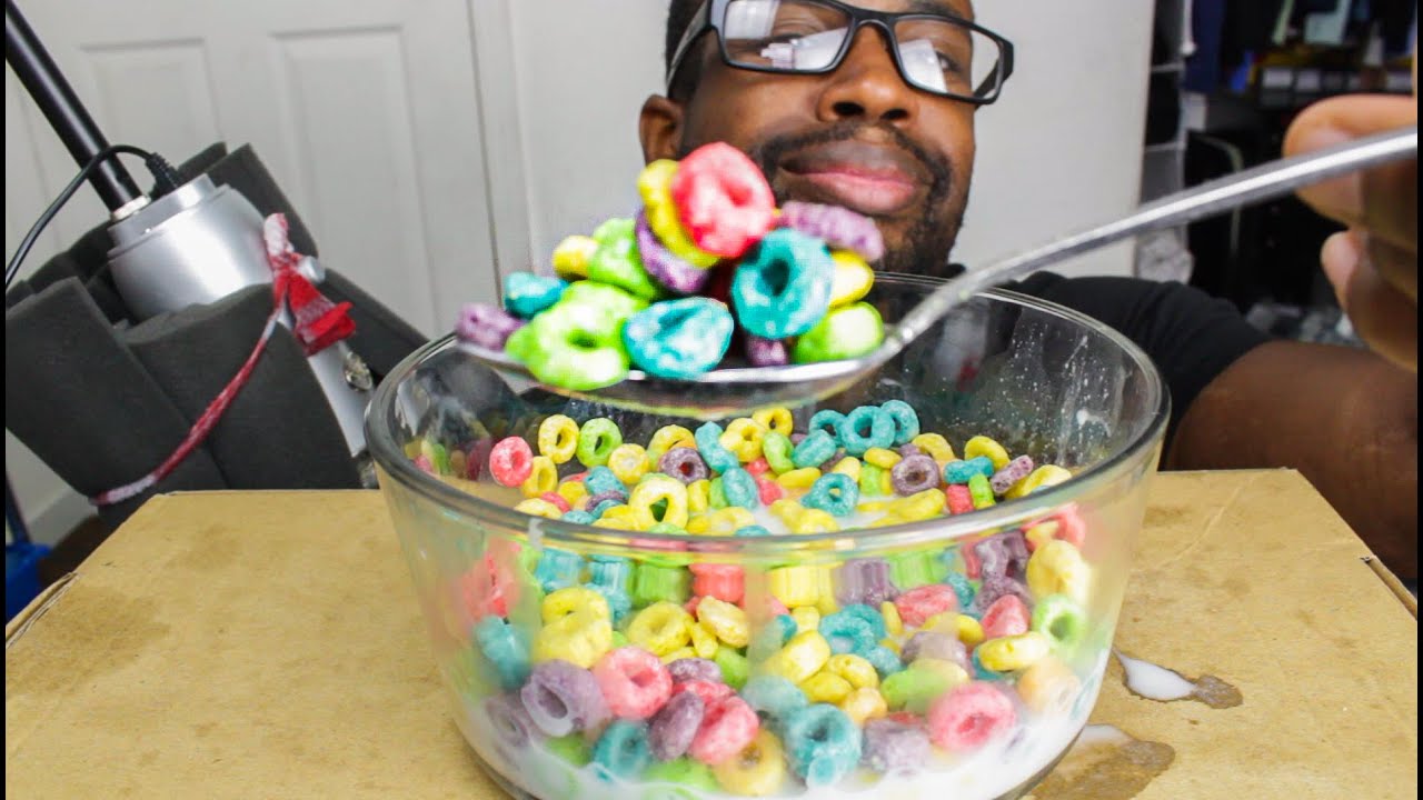 ASMR EATING FRUIT LOOPS CEREAL PART 2  | ASMR TY | MUKBANG