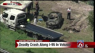 Deadly crash along I-95 in Volusia