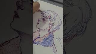 Huening kai! #kpop #art #drawing #penart #kpopfanart #hueningkai #txt #sketchbook #fanart #fyp