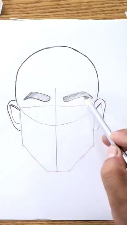 how to draw human face with with measurement