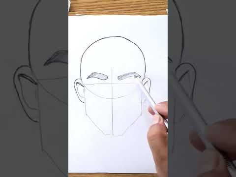 how to draw human face with with measurement