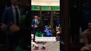 Jayson Tatum’s 6 year old son has his own locker! #shorts #nba #funny