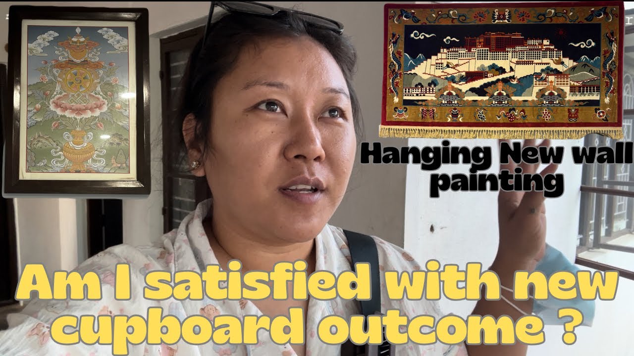 Finally Carpentry work is done || CHECK OUT OUR NEW WALL PAINTING || Derab Woeser || Tibetan vlogger