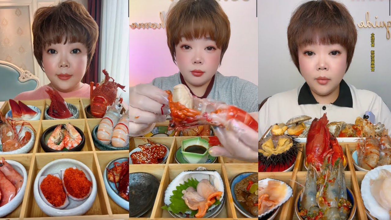 Eat shrimp 🦐🦐🦐 oysters Seafood  shrimp🦞 eggs shrimp 🦐#lopster #seafood #chinesefood,