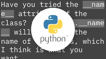 Getting the class name of an instance