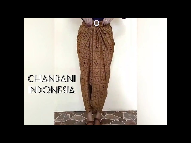 Tutorial memakai kain batik lilit by Chandani Indonesia class=